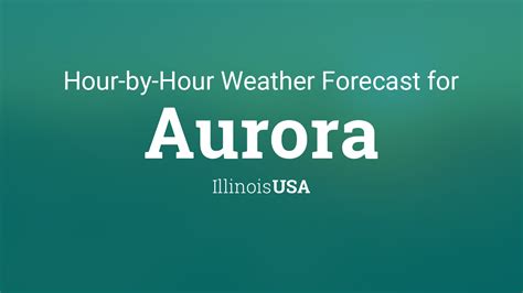 weather.com hourly for aurora il